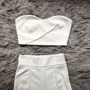 White Two Piece Matching Set